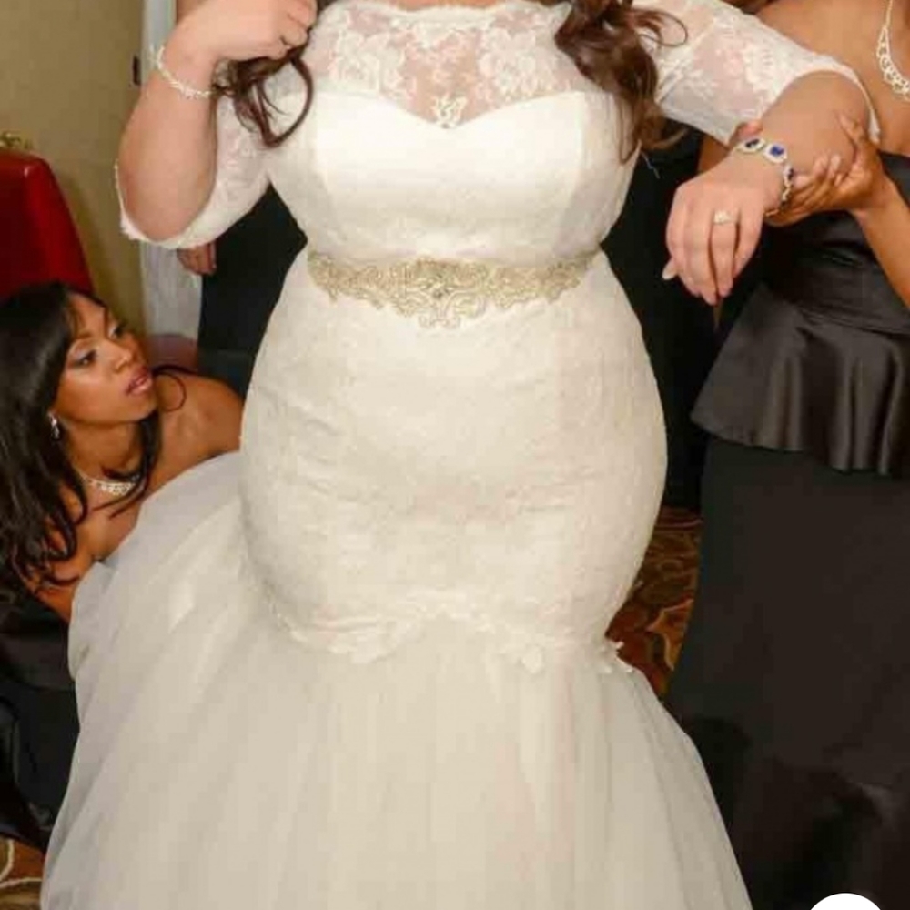 Off white wedding dress